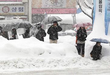 韩国降暴雪提醒中国公民注意交通安全